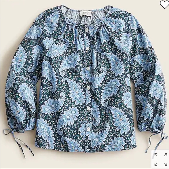 2 piece J.Crew Collection pacific paisley print top and skirt - Picture 5 of 7